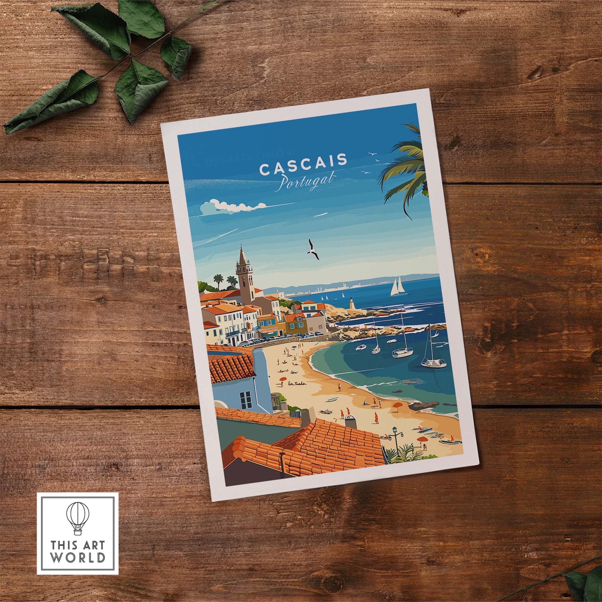 Cascais Portugal Poster part of our best collection or travel posters and prints - This Art World