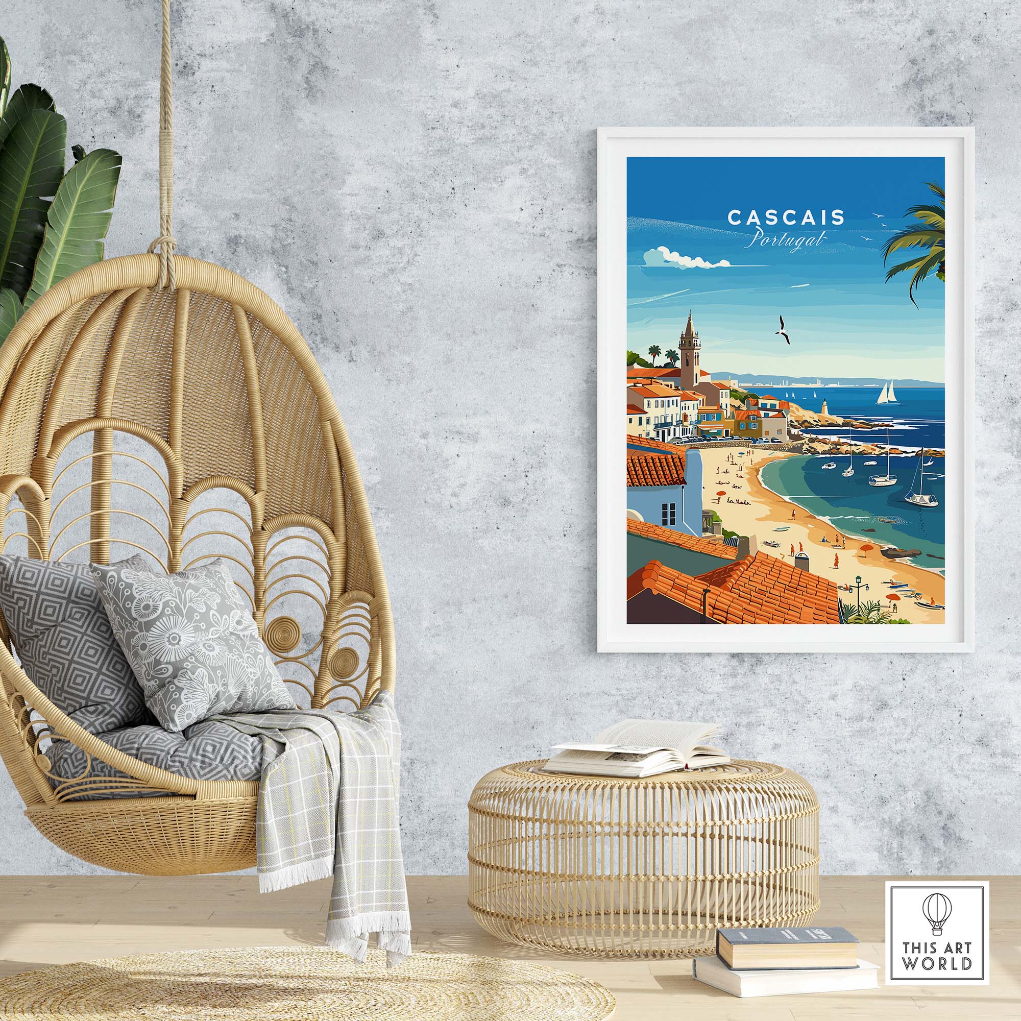 Cascais Portugal Poster part of our best collection or travel posters and prints - This Art World