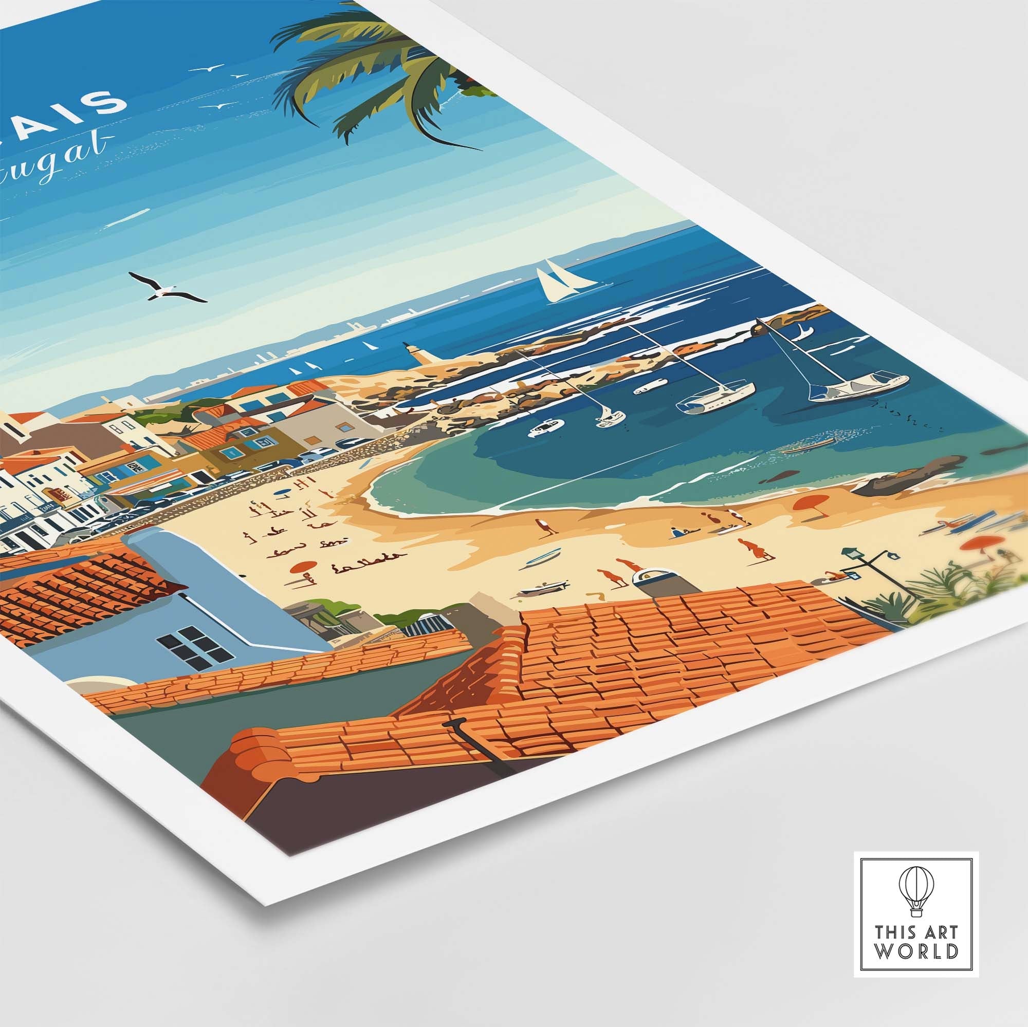 Cascais Portugal Poster part of our best collection or travel posters and prints - This Art World