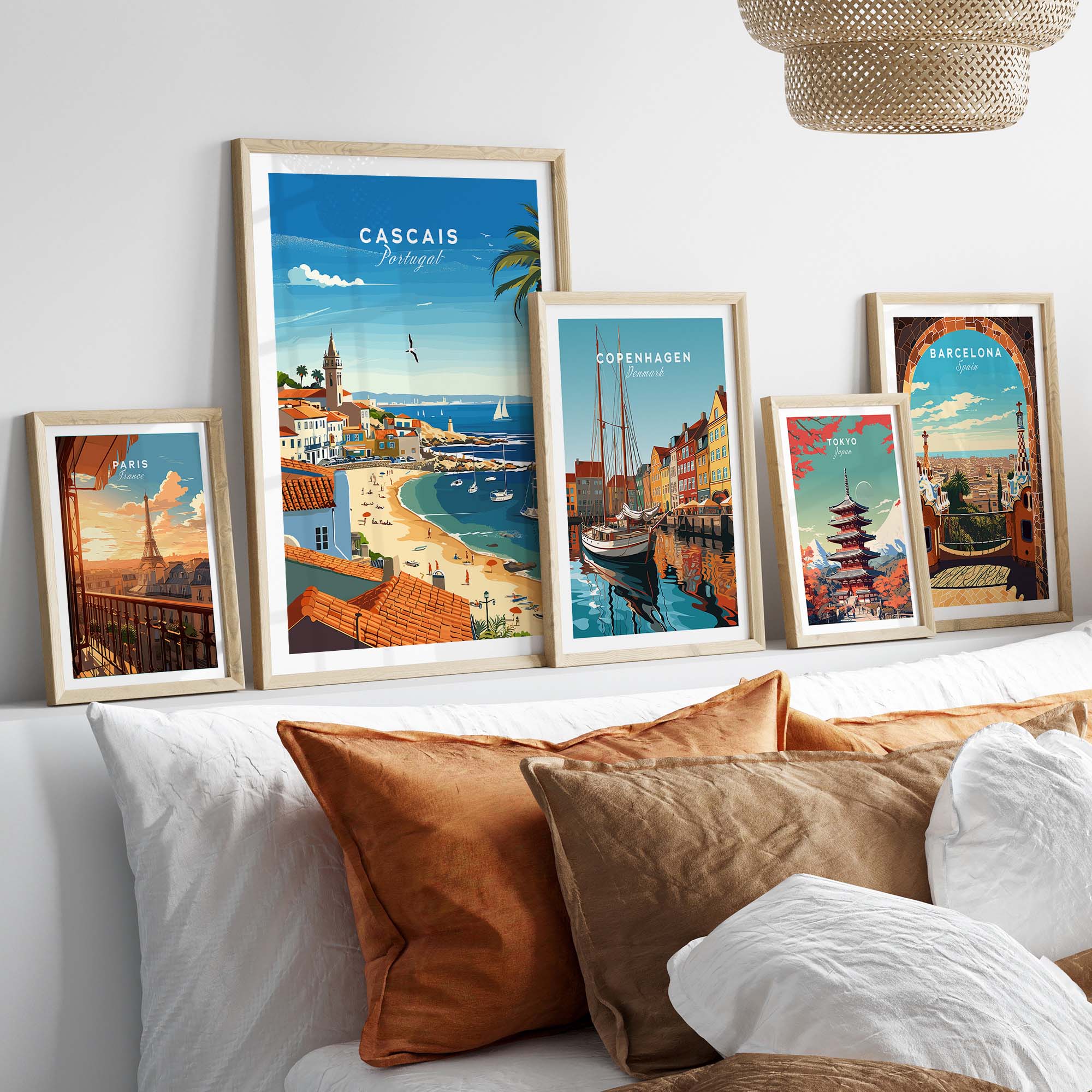 Cascais Portugal Poster part of our best collection or travel posters and prints - This Art World