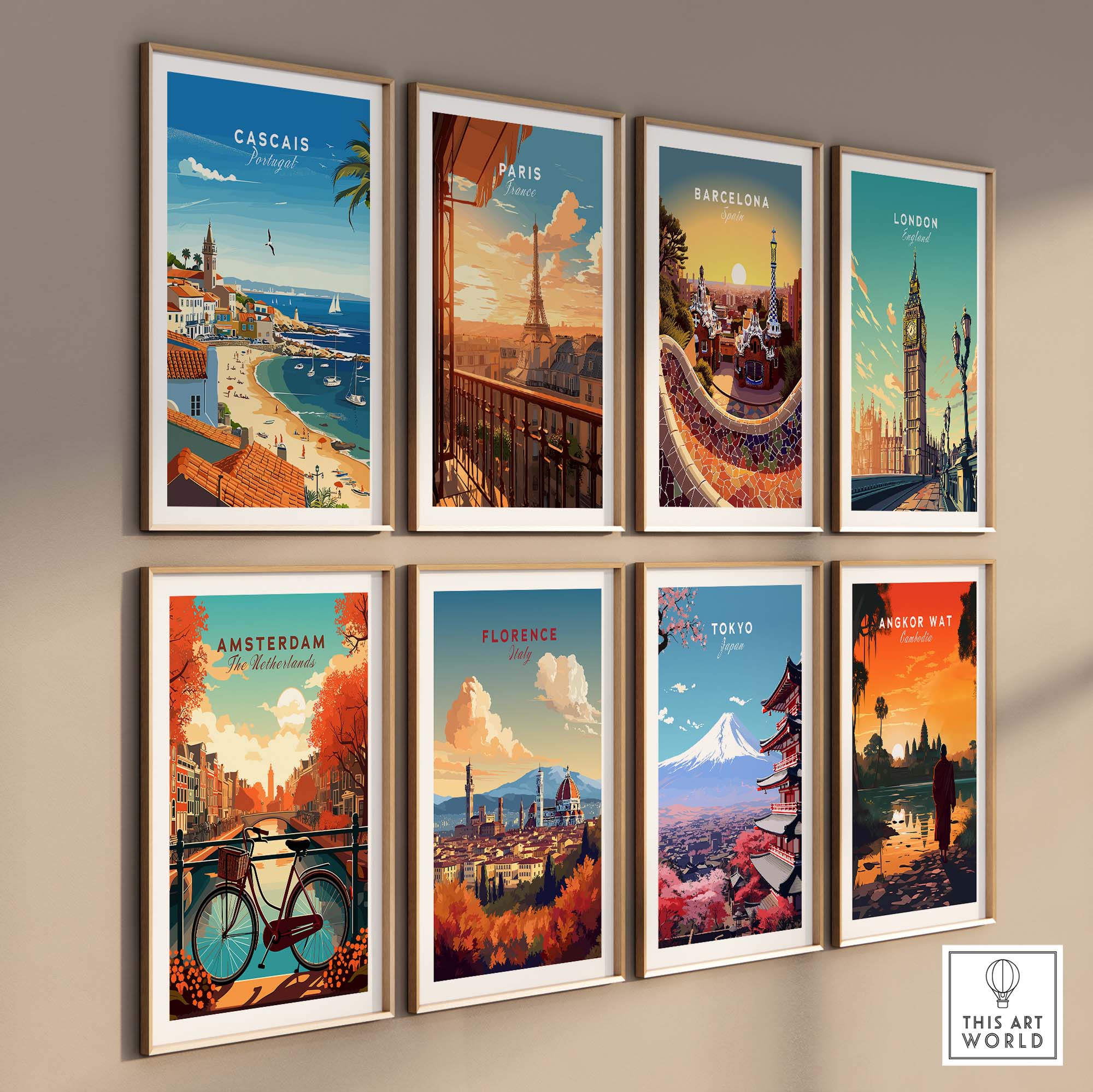Cascais Portugal Poster part of our best collection or travel posters and prints - This Art World