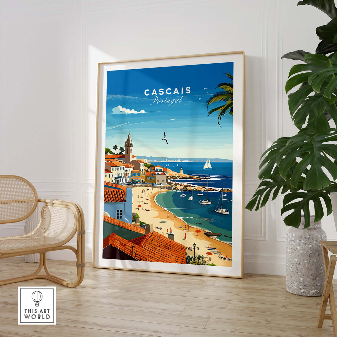 Cascais Portugal Poster part of our best collection or travel posters and prints - This Art World
