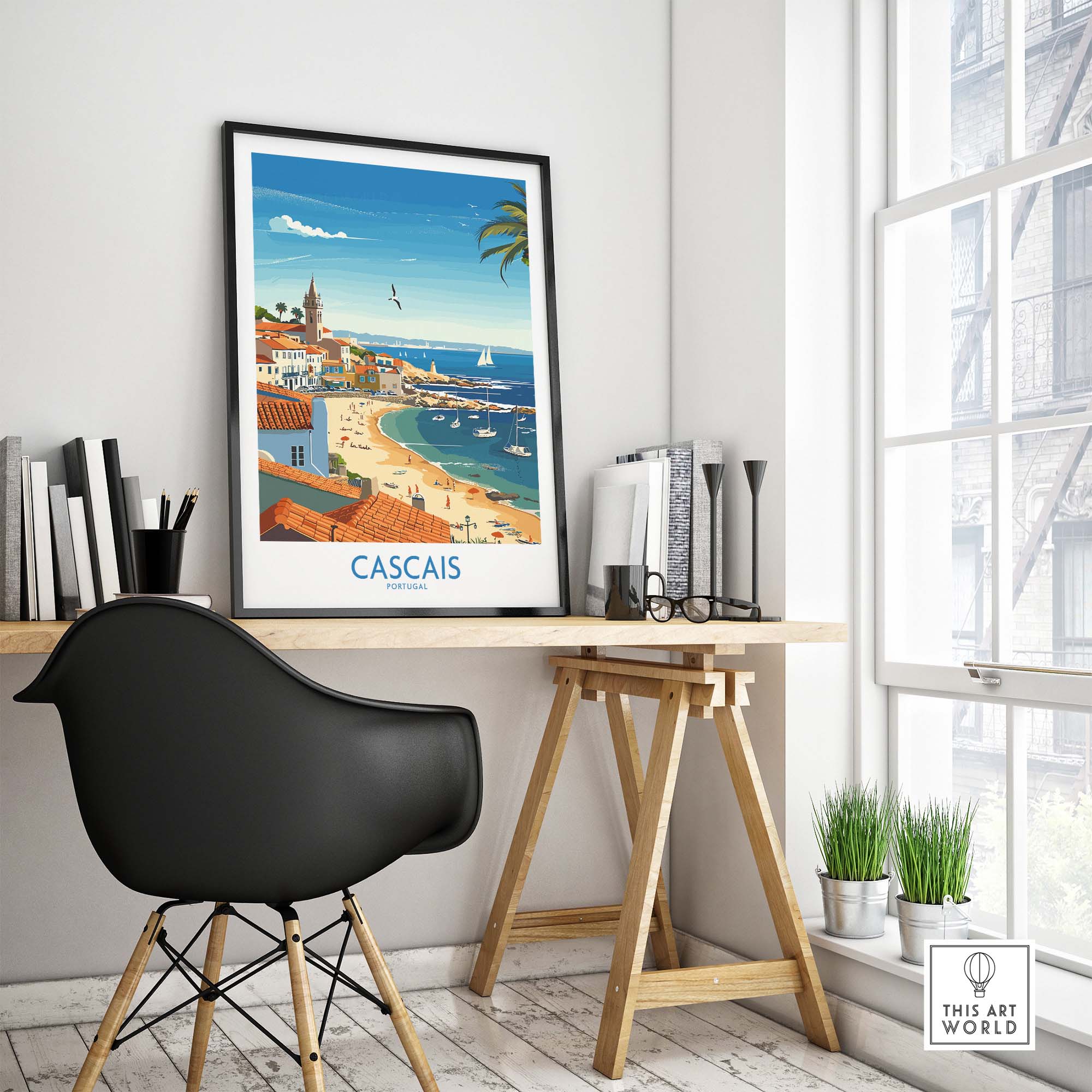 Cascais Portugal Print part of our best collection or travel posters and prints - This Art World
