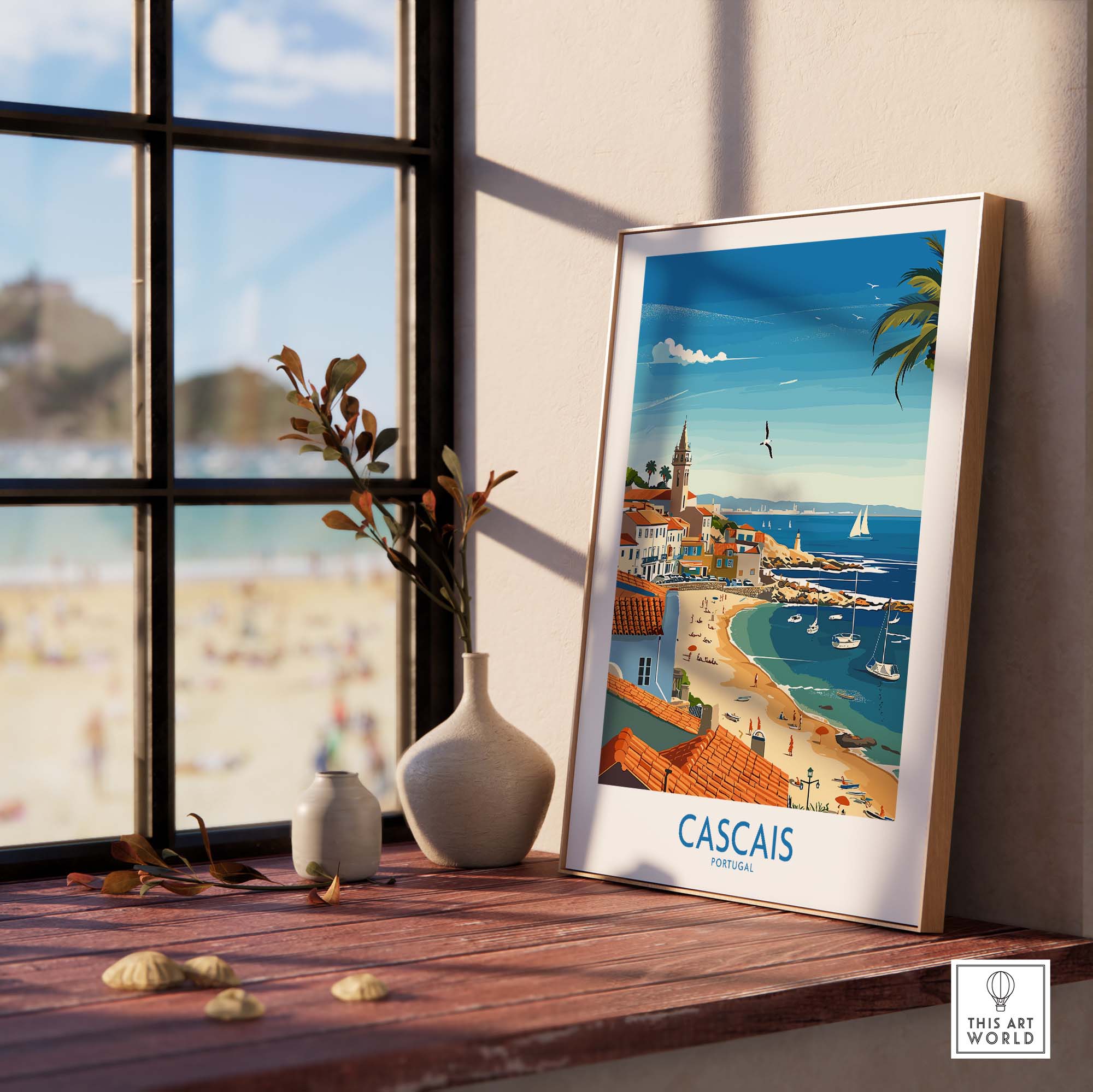 Cascais Portugal Print part of our best collection or travel posters and prints - This Art World