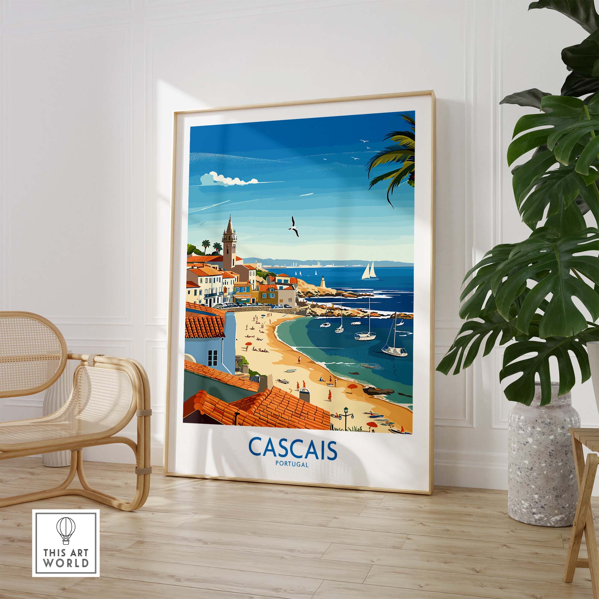 Cascais Portugal Print part of our best collection or travel posters and prints - This Art World