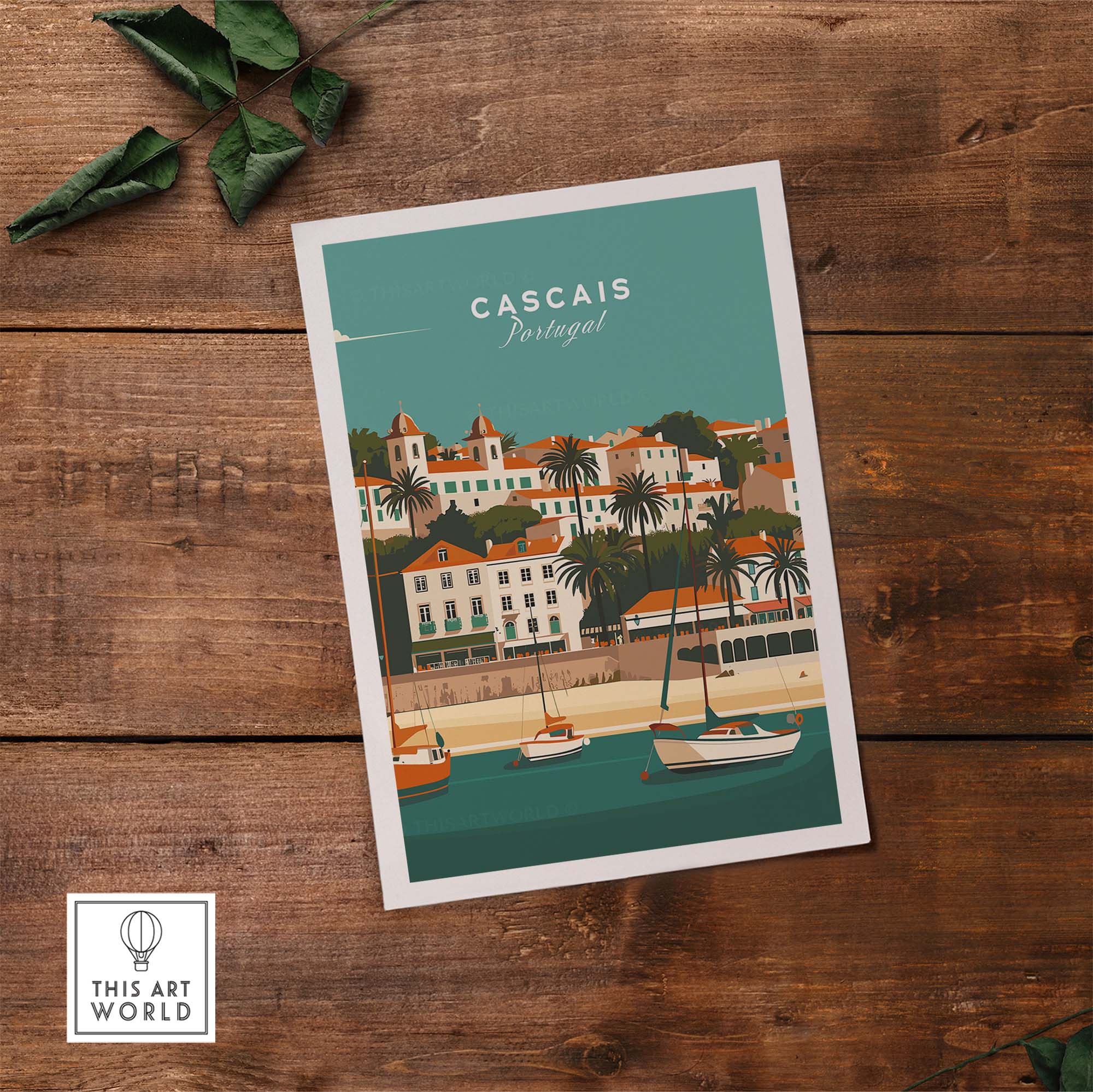 Cascais Poster part of our best collection or travel posters and prints - This Art World