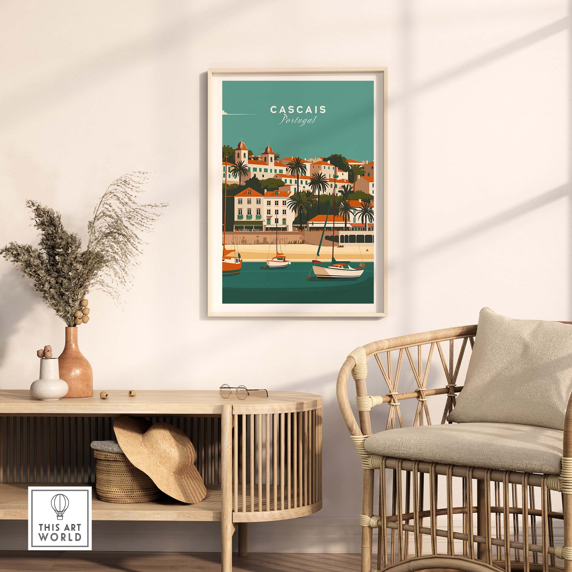 Cascais Poster part of our best collection or travel posters and prints - This Art World