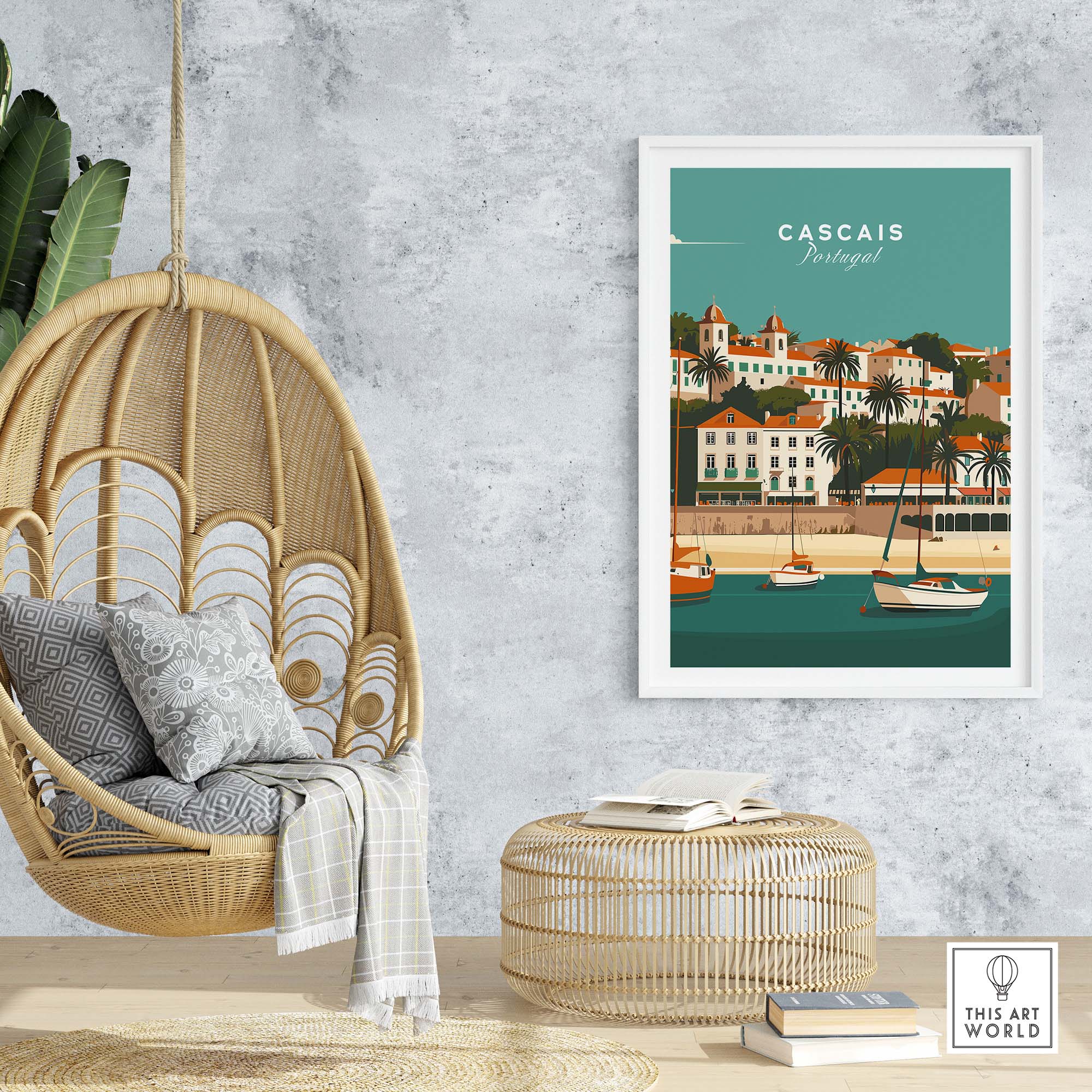 Cascais Poster part of our best collection or travel posters and prints - This Art World