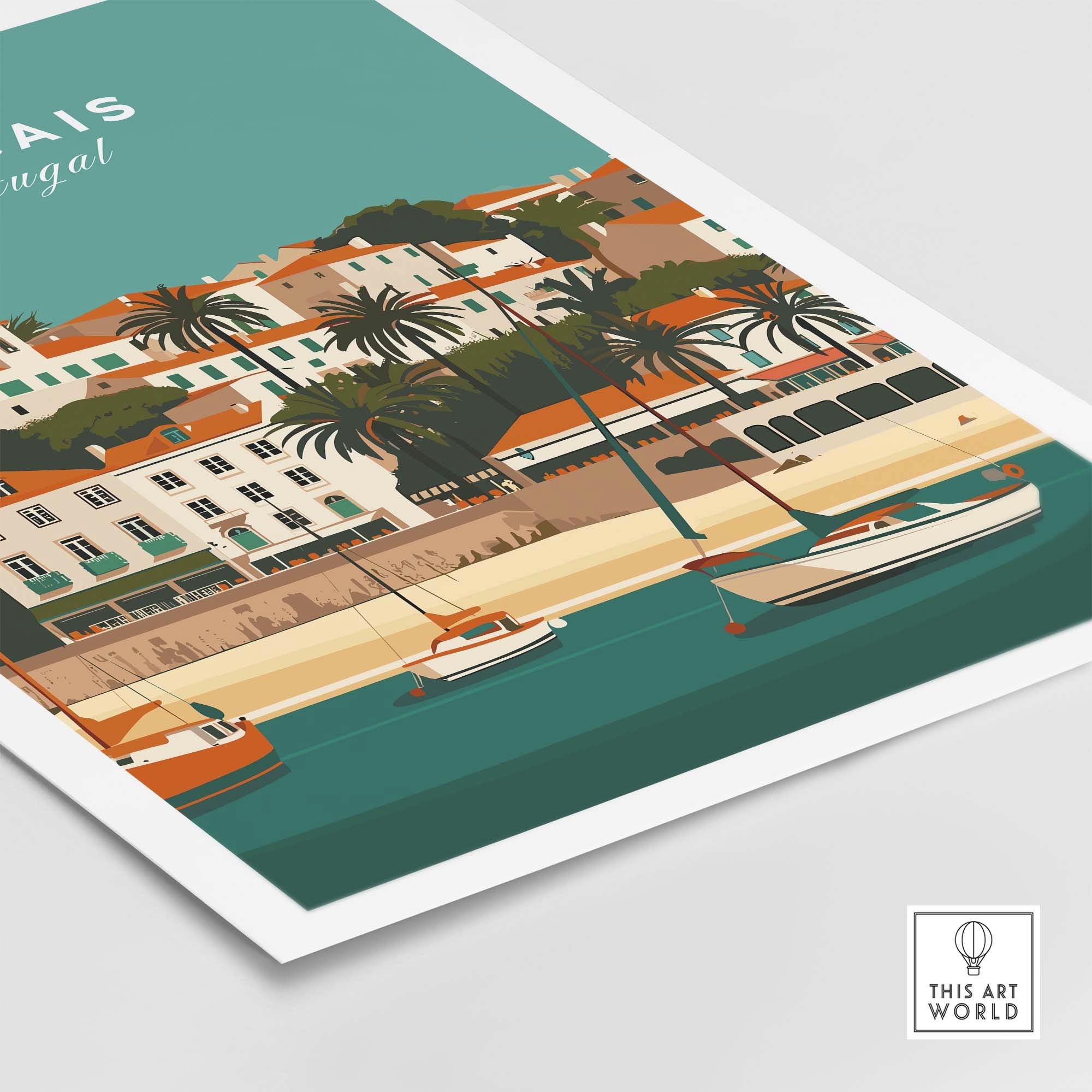 Cascais Poster part of our best collection or travel posters and prints - This Art World