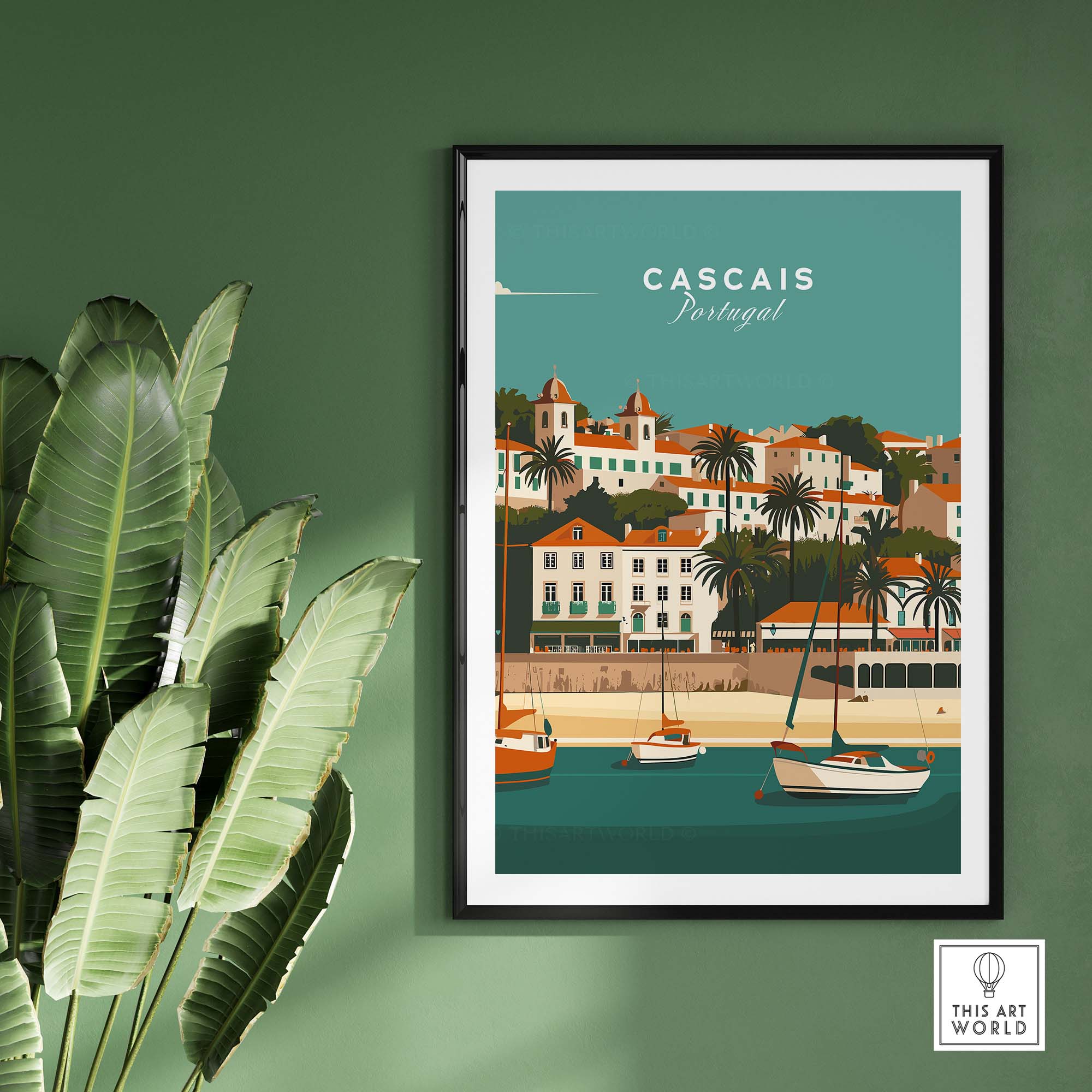 Cascais Poster part of our best collection or travel posters and prints - This Art World