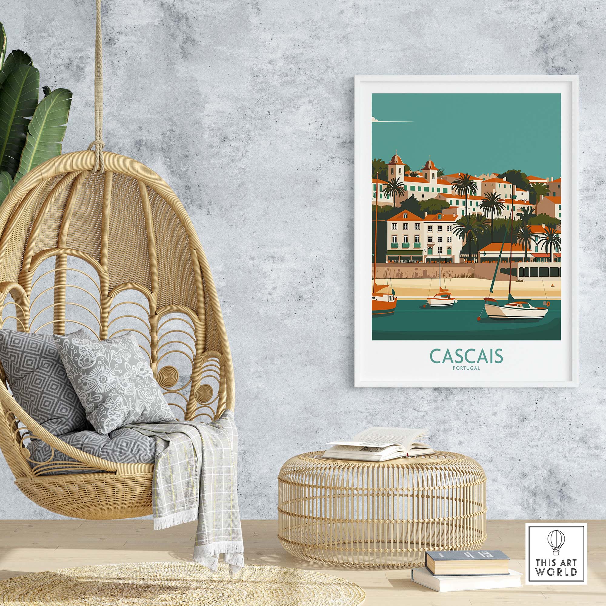 Cascais Print part of our best collection or travel posters and prints - This Art World