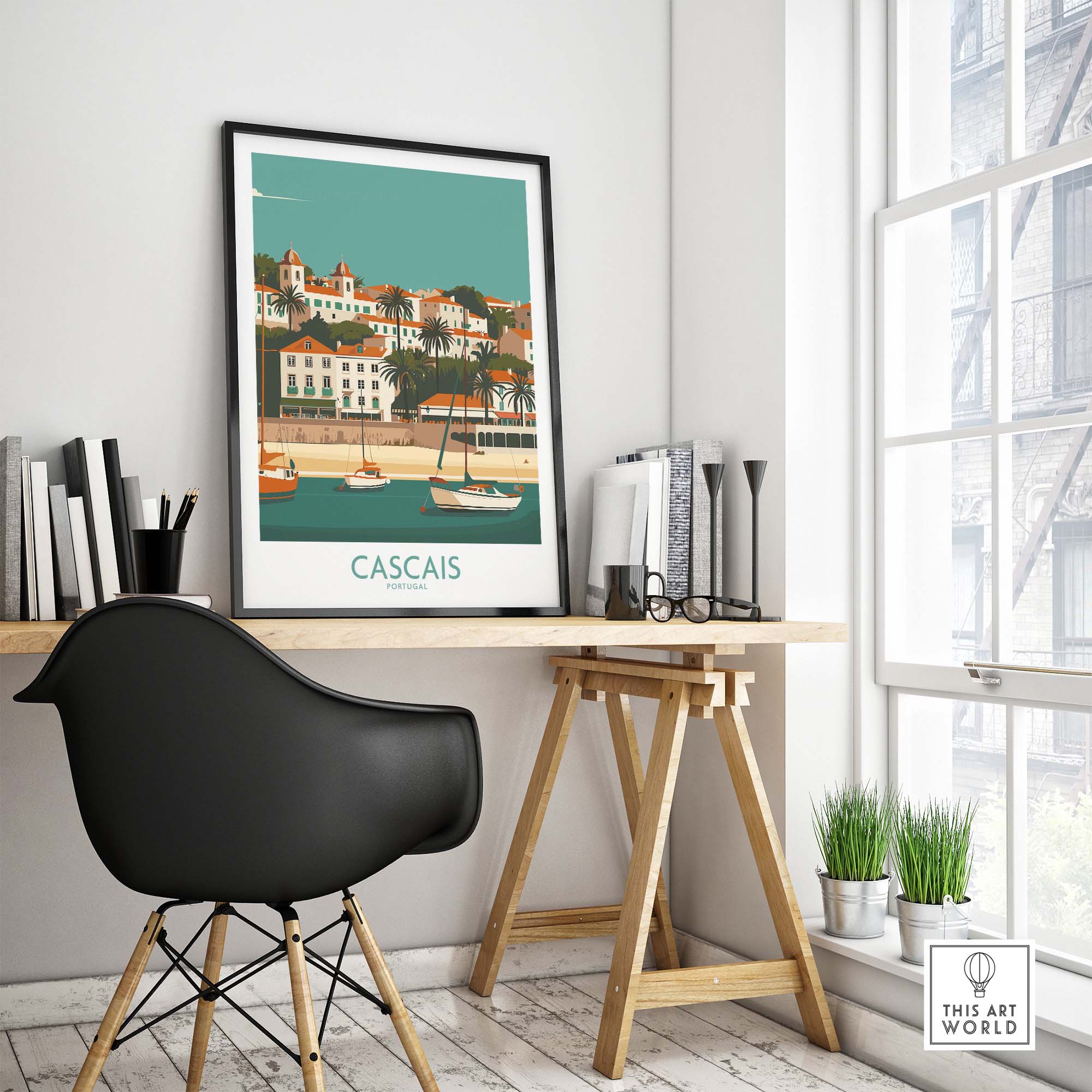 Cascais Print part of our best collection or travel posters and prints - This Art World
