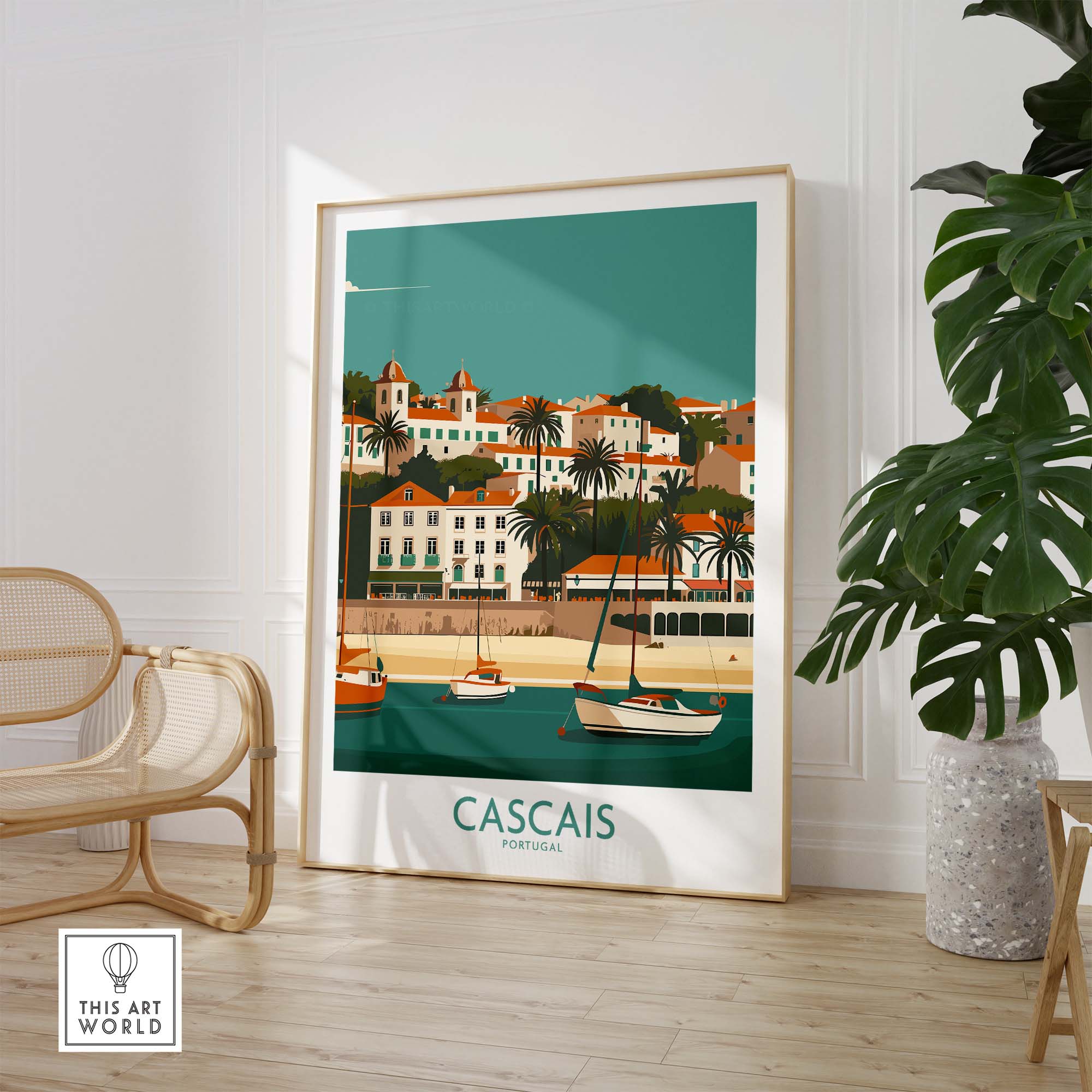 Cascais Print part of our best collection or travel posters and prints - This Art World
