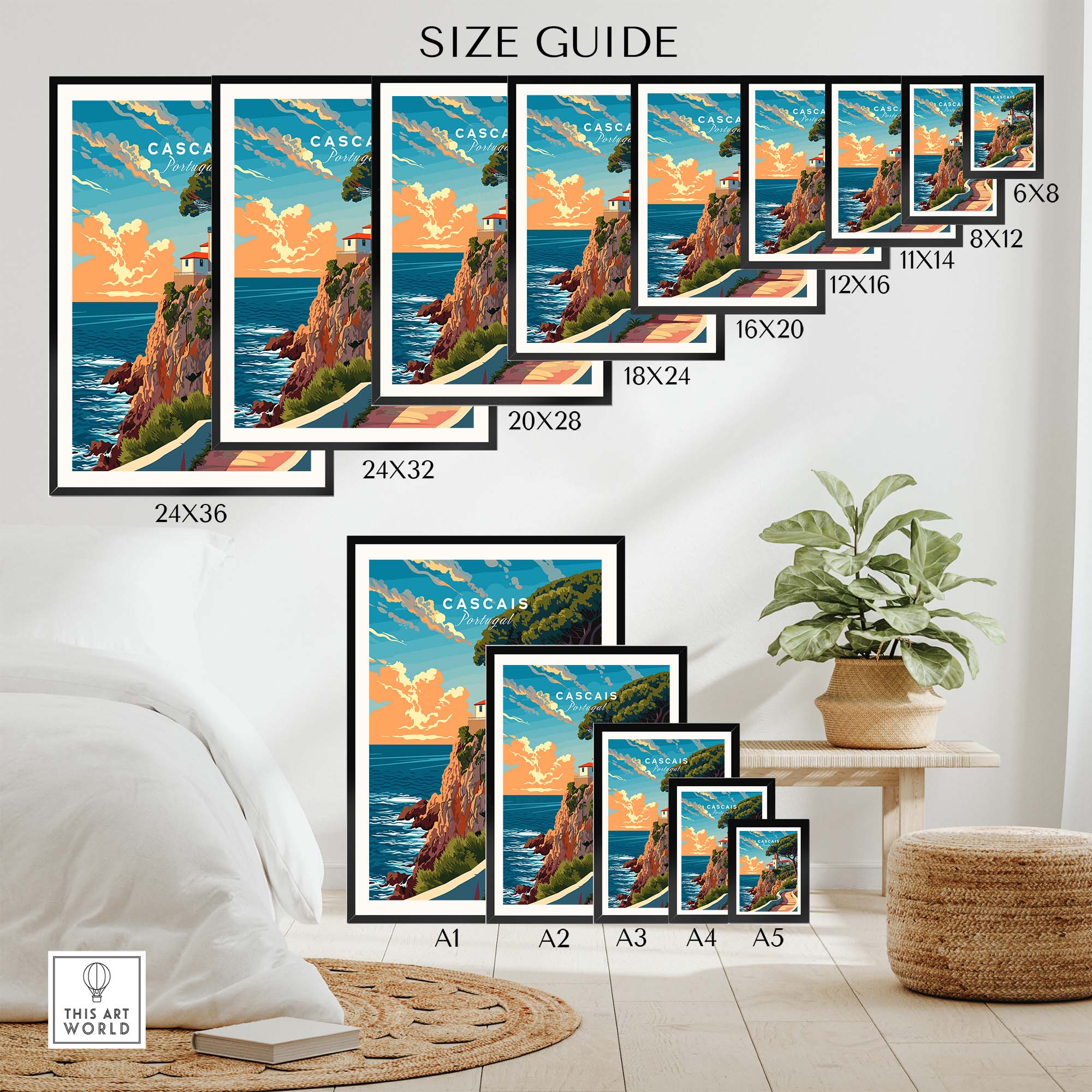 Cascais Wall Art part of our best collection or travel posters and prints - This Art World