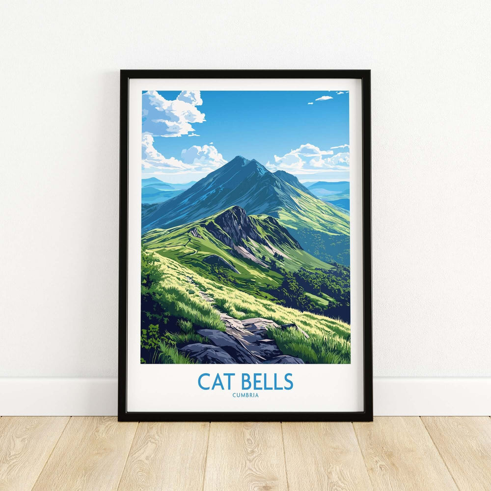 Cat Bells Art Print - Lake District