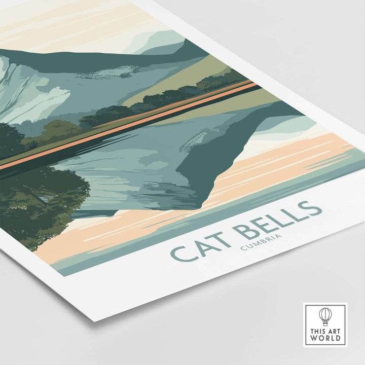 Cat Bells Poster Lake District