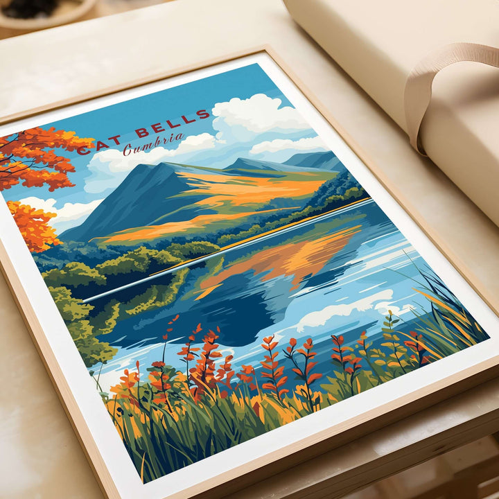 Cat Bells Travel Print - Lake District