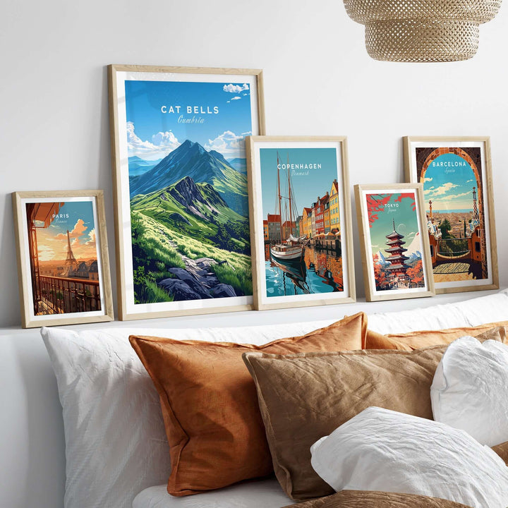 Cat Bells Wall Art Poster - Lake District