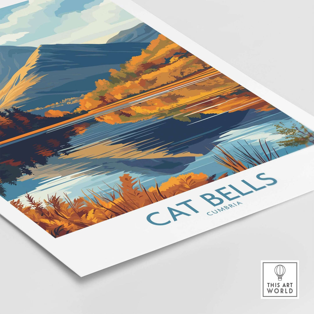 Cat Bells Wall Art Print - Lake District