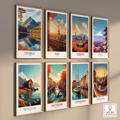 Cat Bells Wall Art Print - Lake District and other scenic travel prints on display.