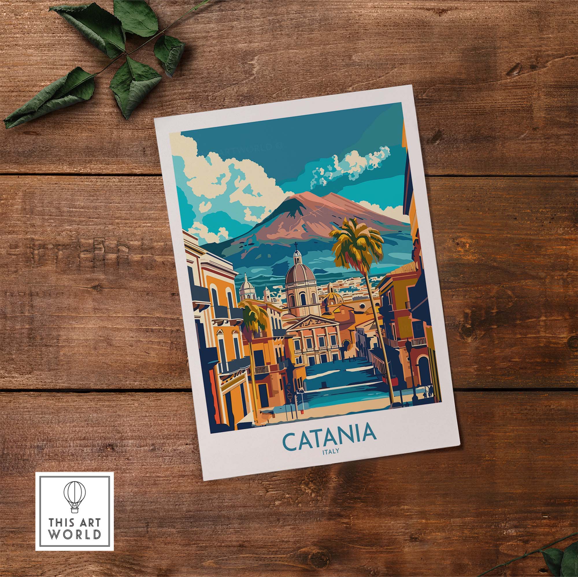 Catania Italy Art Print - Vibrant Souvenir from the Heart of Sicily