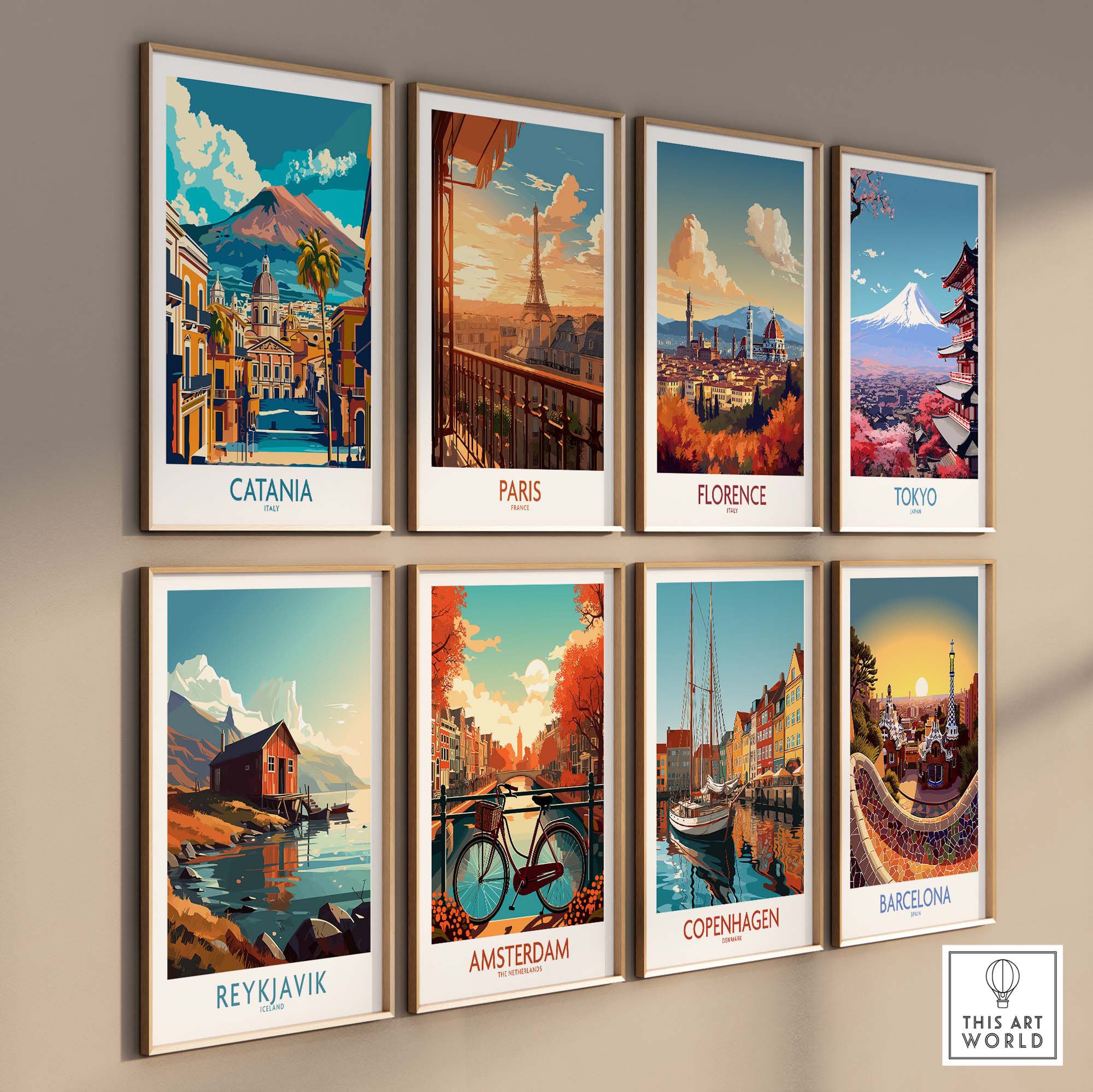 Catania Italy Art Print - Vibrant Souvenir from the Heart of Sicily