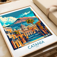 Catania Italy Art Print - Vibrant Souvenir from the Heart of Sicily