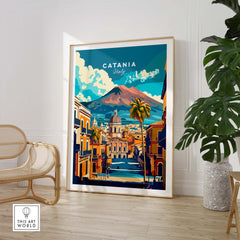 Catania Travel Poster