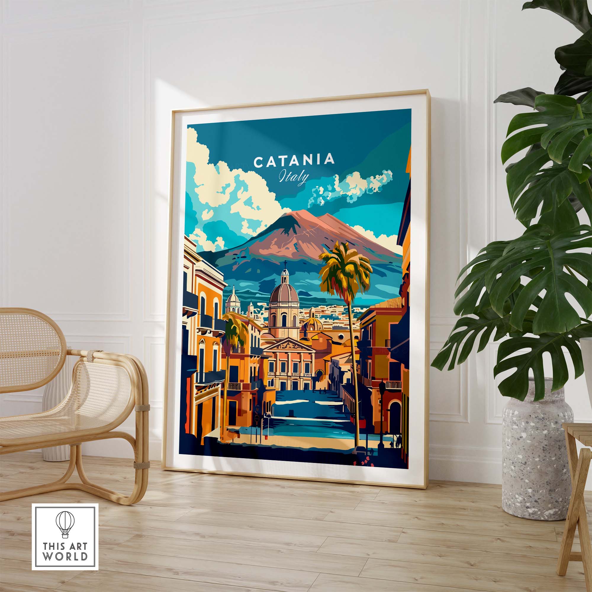 Catania Travel Poster