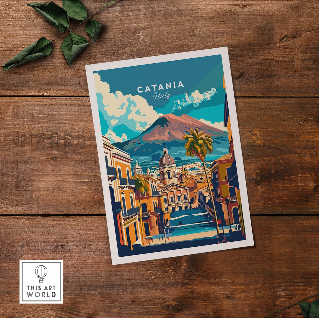 Catania Travel Poster