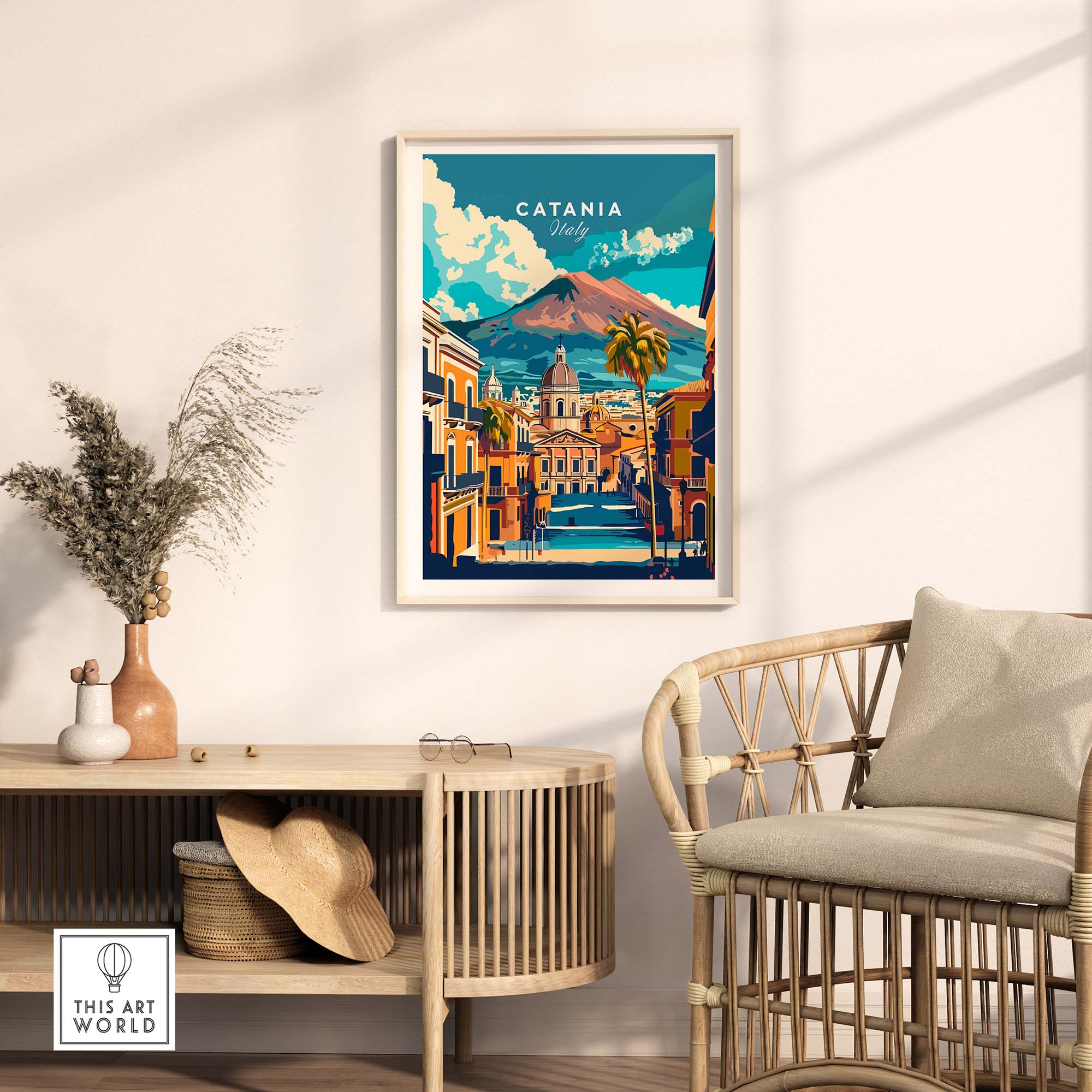 Catania Travel Poster
