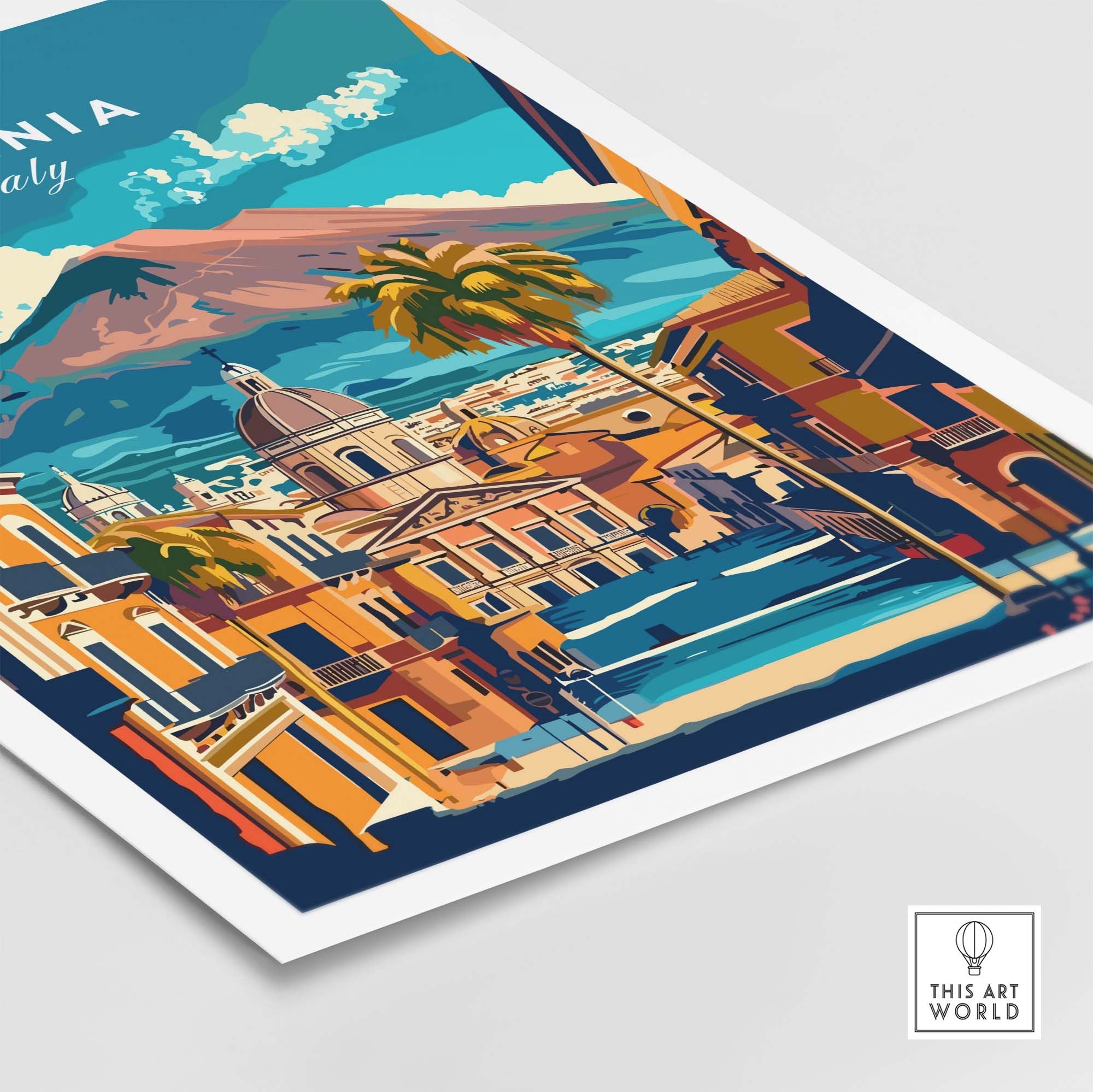 Catania Travel Poster
