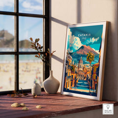 Catania Travel Poster
