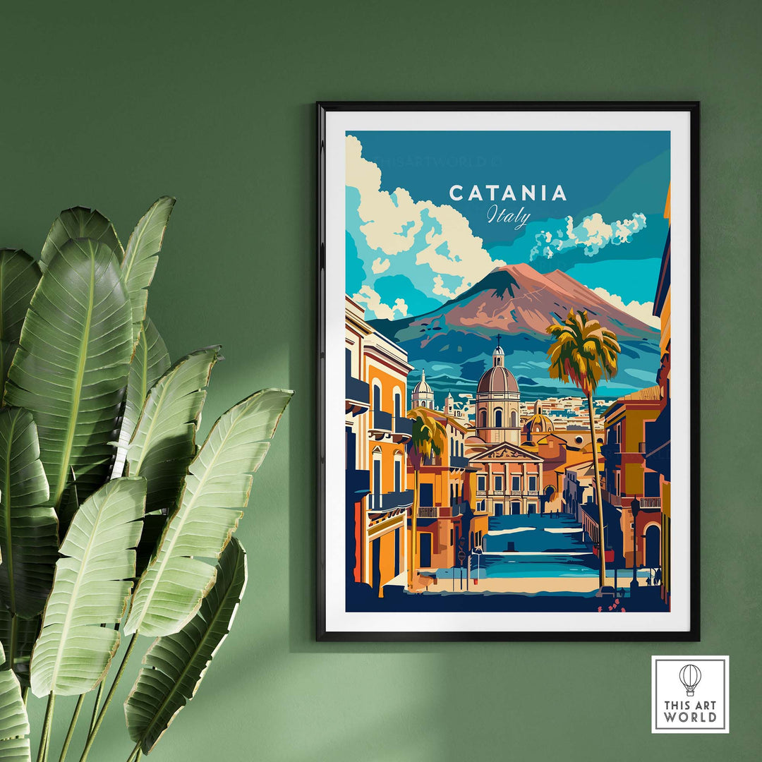 Catania Travel Poster