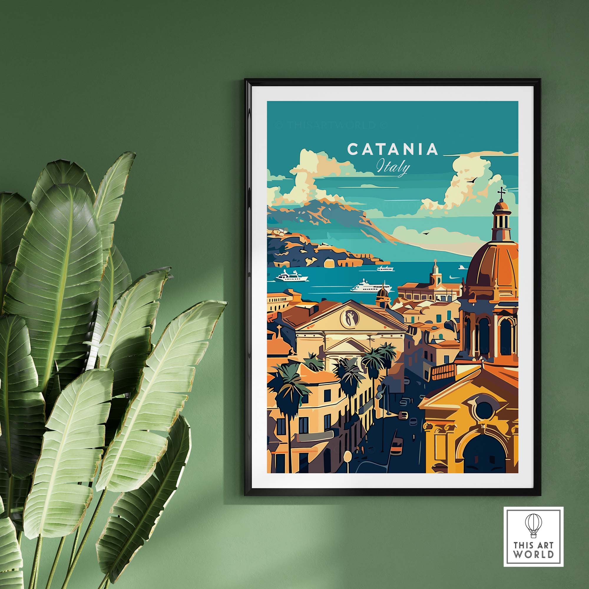 Catania Travel Print
