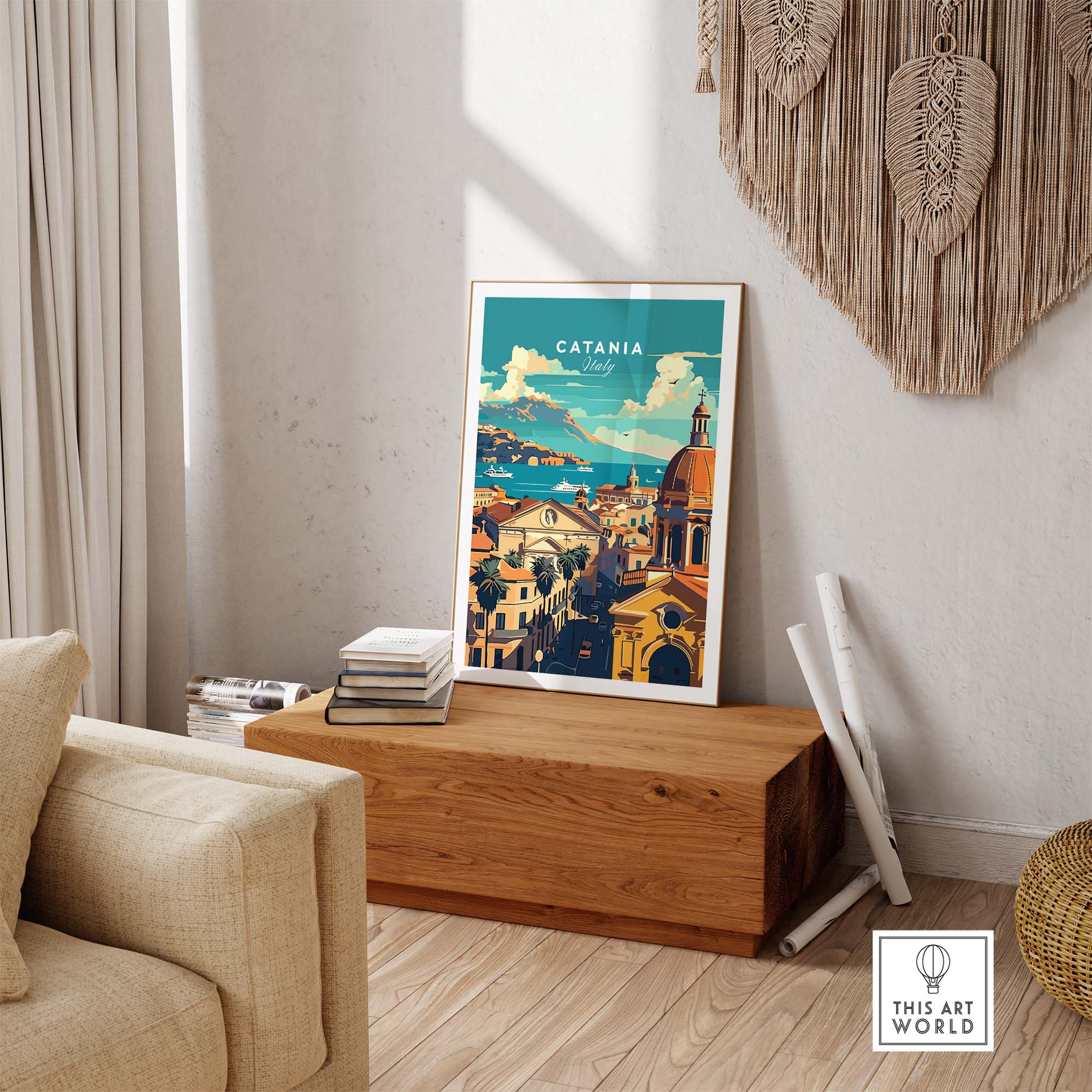 Catania Travel Print