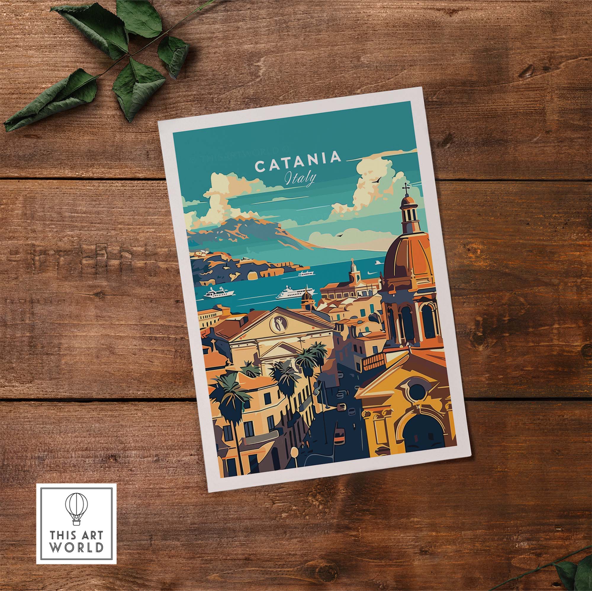 Catania Travel Print