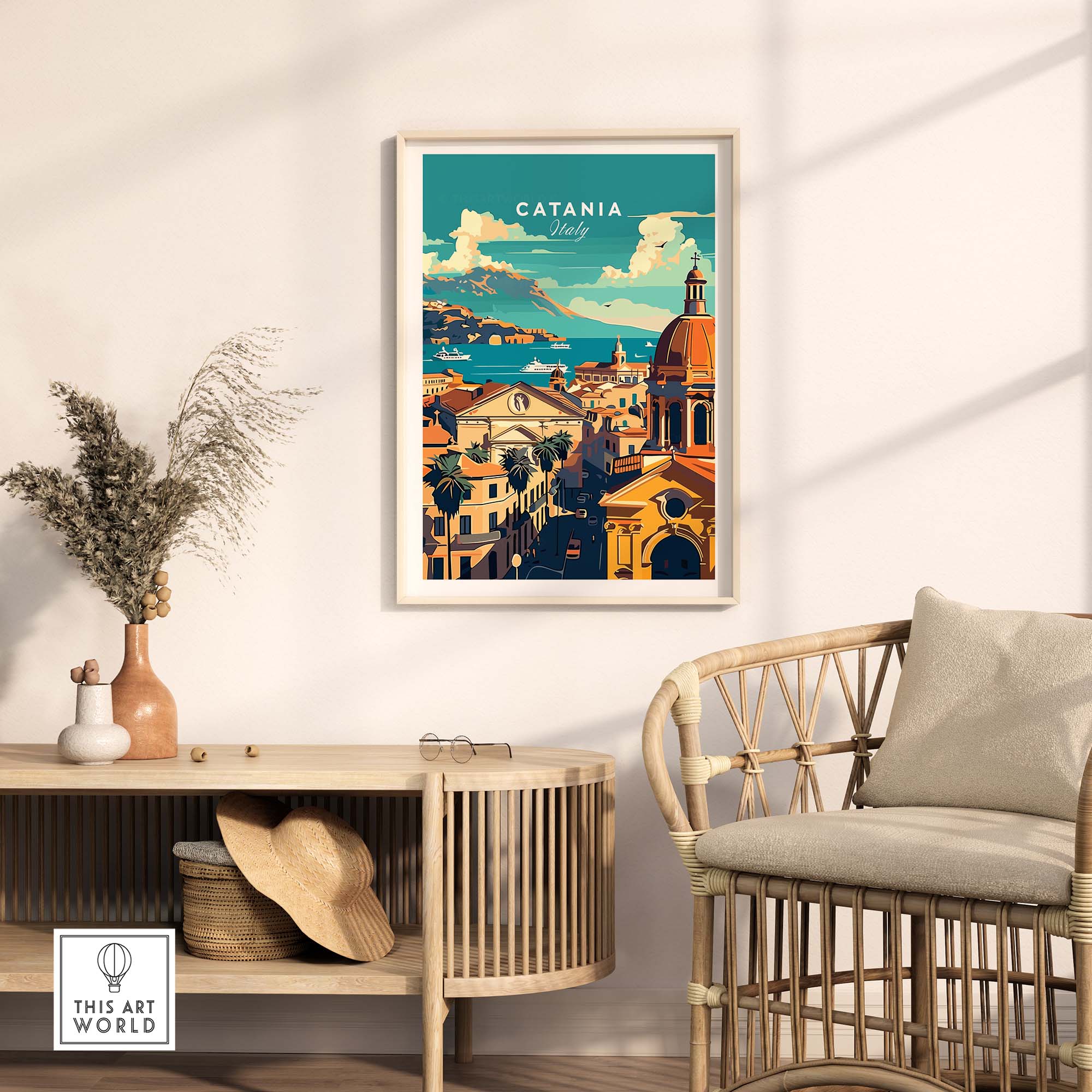Catania Travel Print
