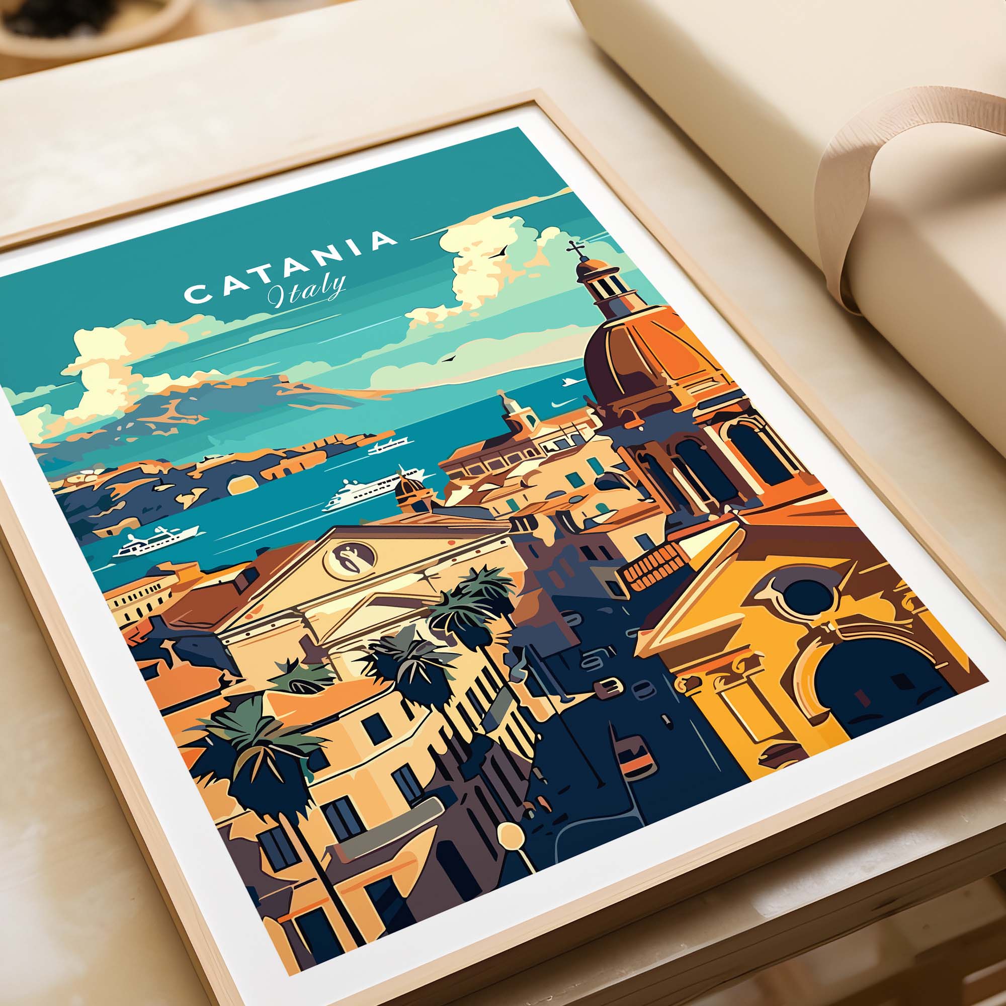 Catania Travel Print