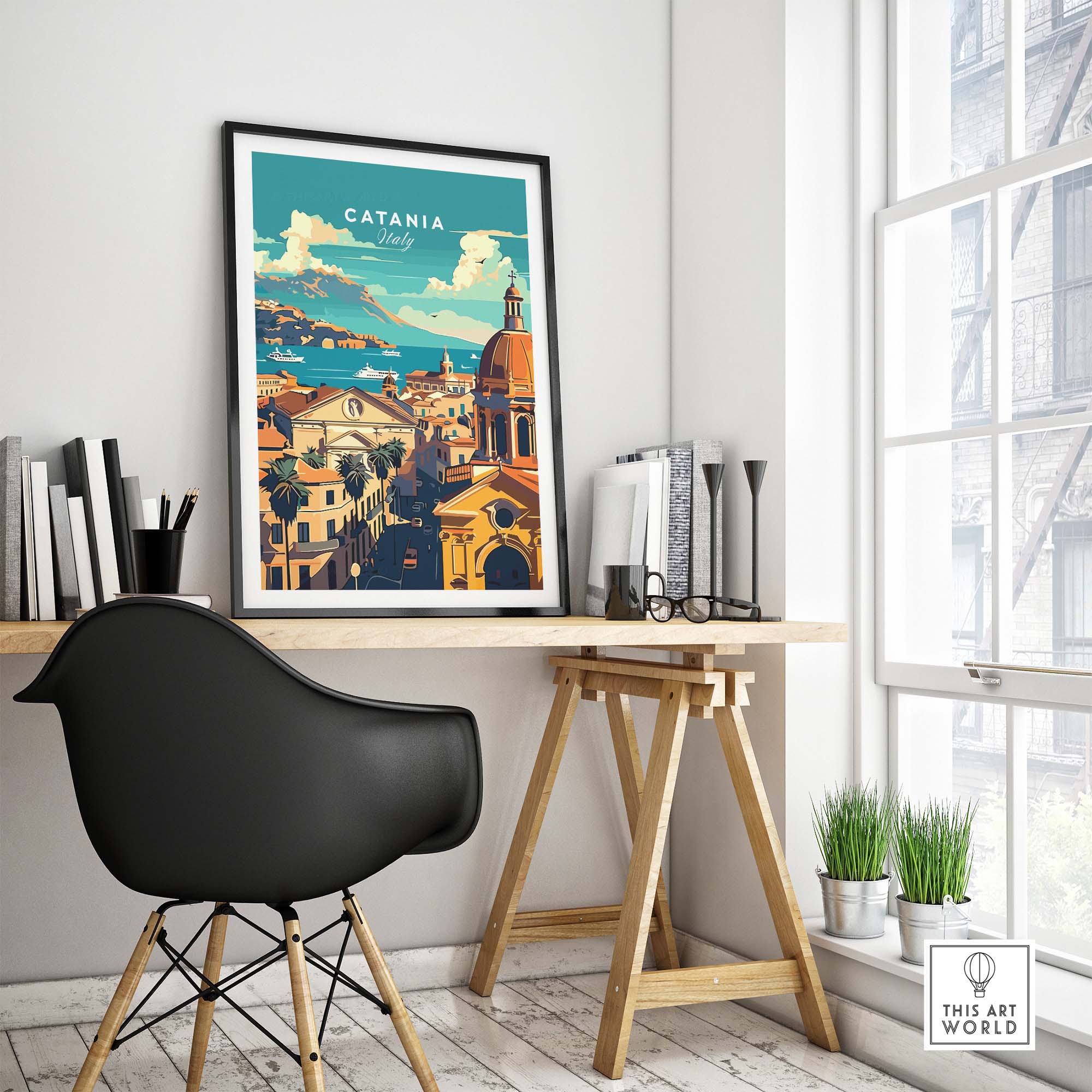Catania Travel Print