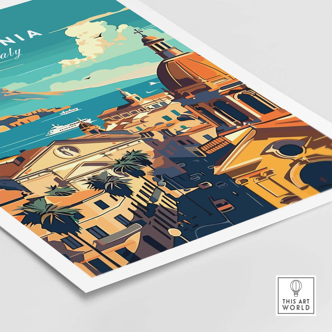 Catania Travel Print