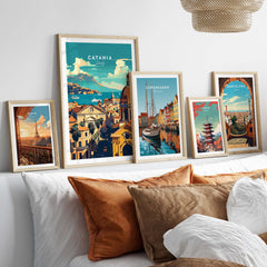 Catania Travel Print