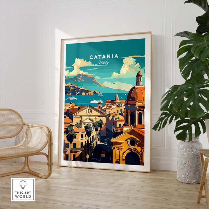 Catania Travel Print
