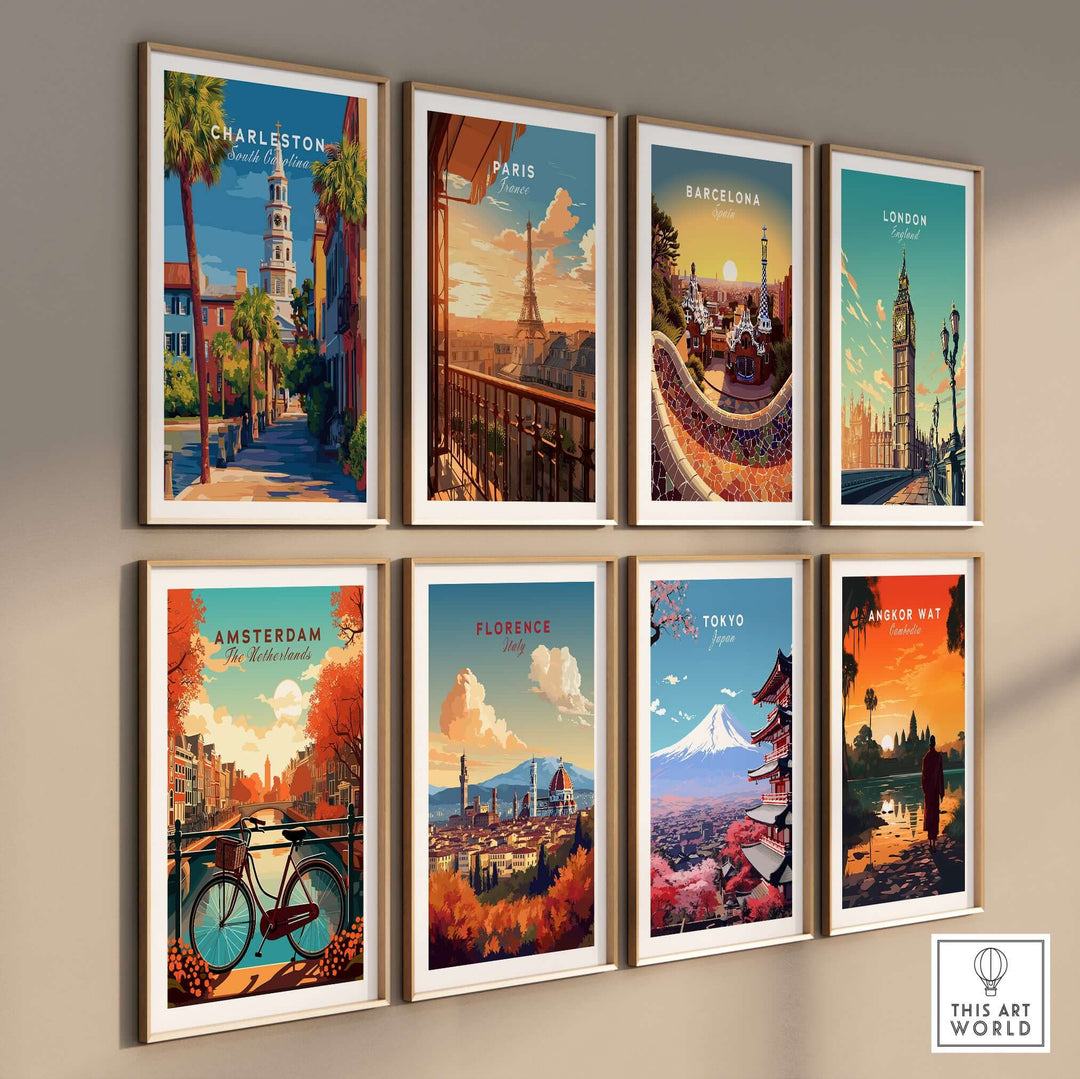 Charleston St. Michael's Church View Print | South Carolina Wall Art collection showcasing iconic city views.