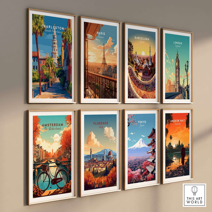 Charleston St. Michael's Church View Print | South Carolina Wall Art collection showcasing iconic city views.