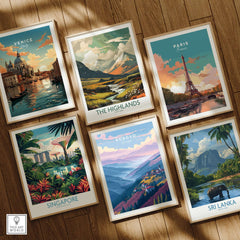 Kosovo Pristina Region Canvas Print | Balkan Home Decor artwork framed among global cityscapes.