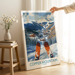 Copper Mountain Colorado Ski Print – Alpine Resort showcasing stunning ski resort vistas and mountain culture.