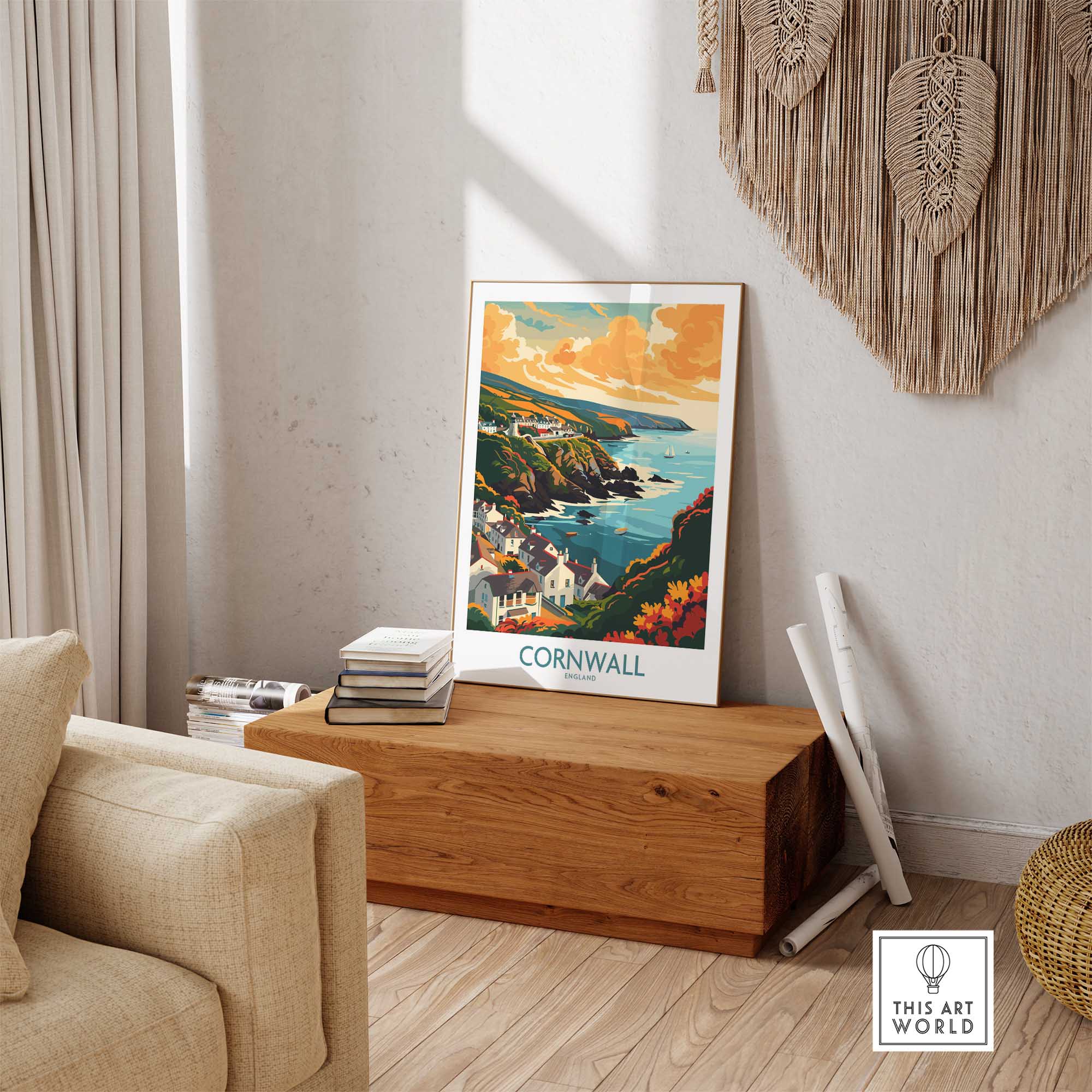 Cornwall Art Print-This Art World