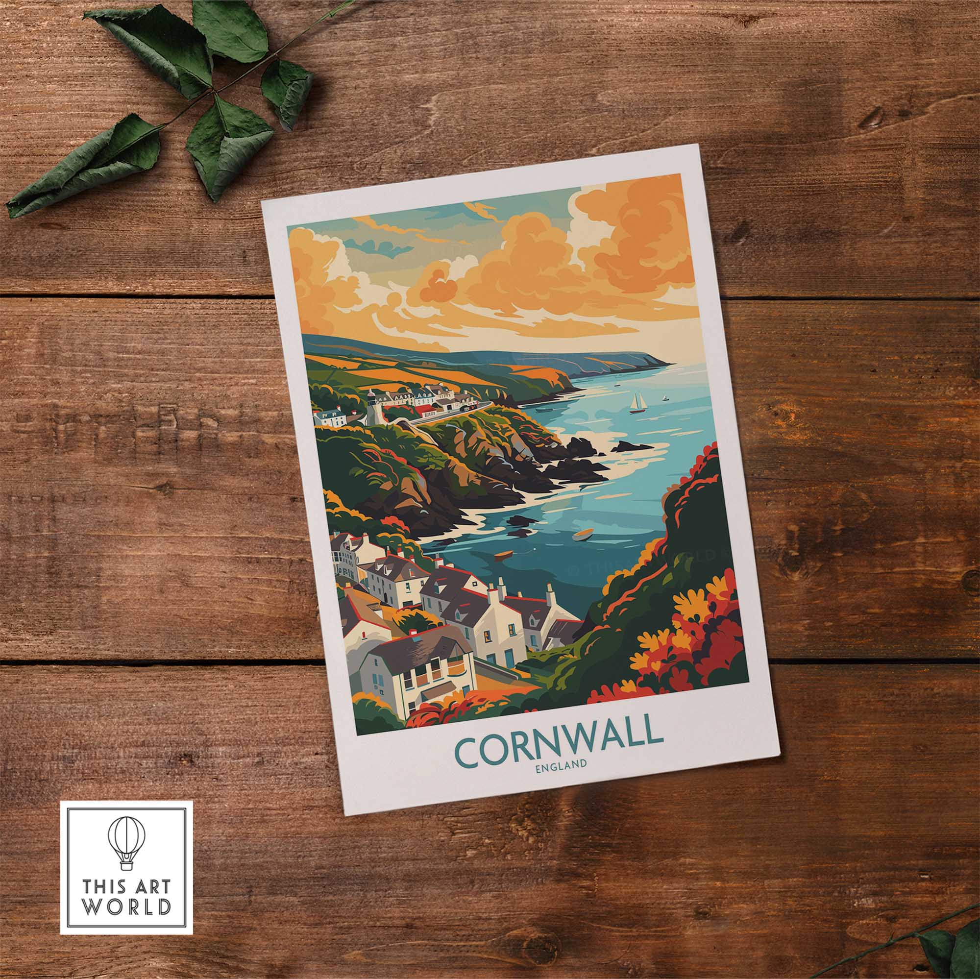 Cornwall Art Print-This Art World