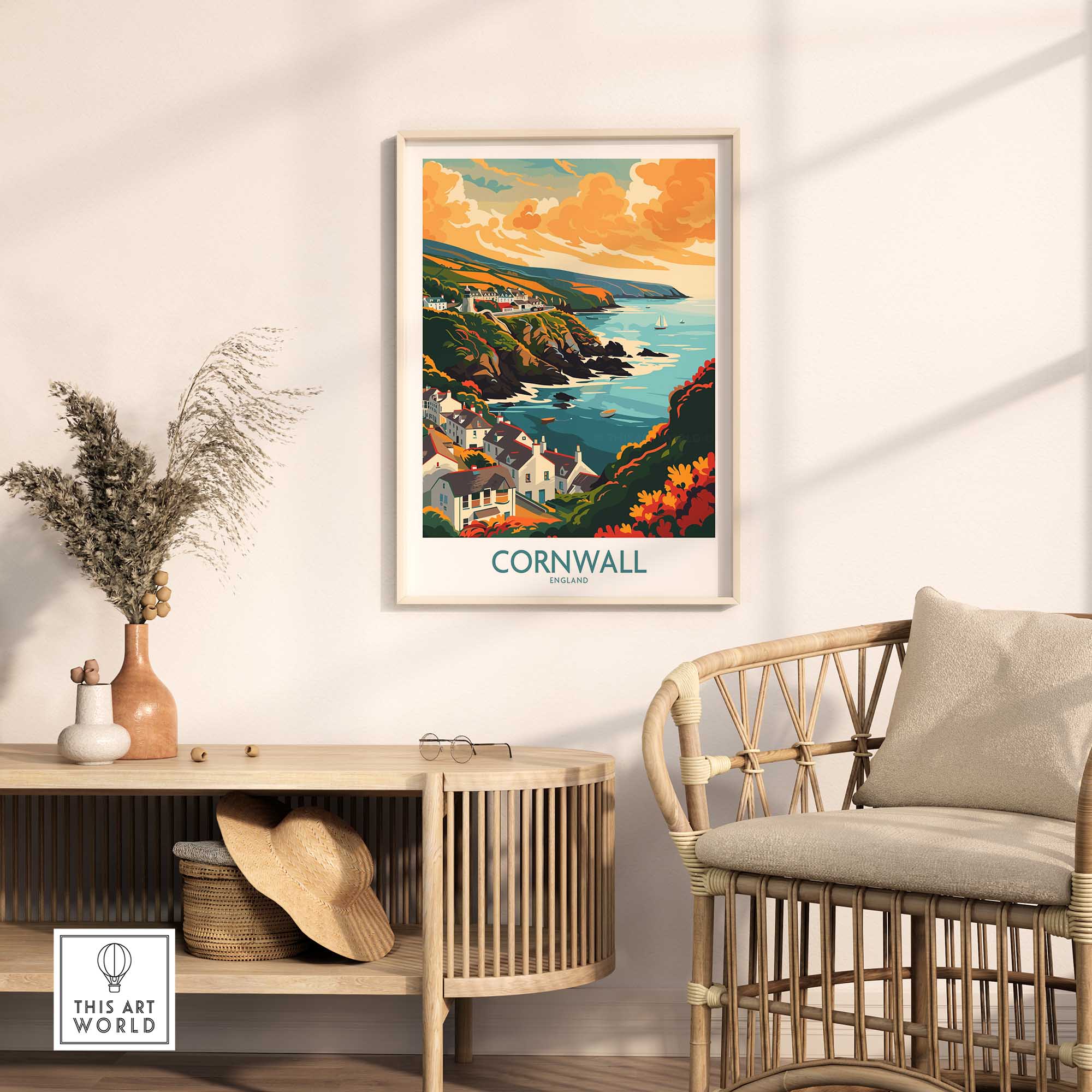 Cornwall Art Print-This Art World